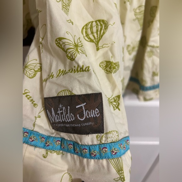 Matilda Jane Paint By Numbers Limelight Peasant Top Size 6 - Picture 3 of 5